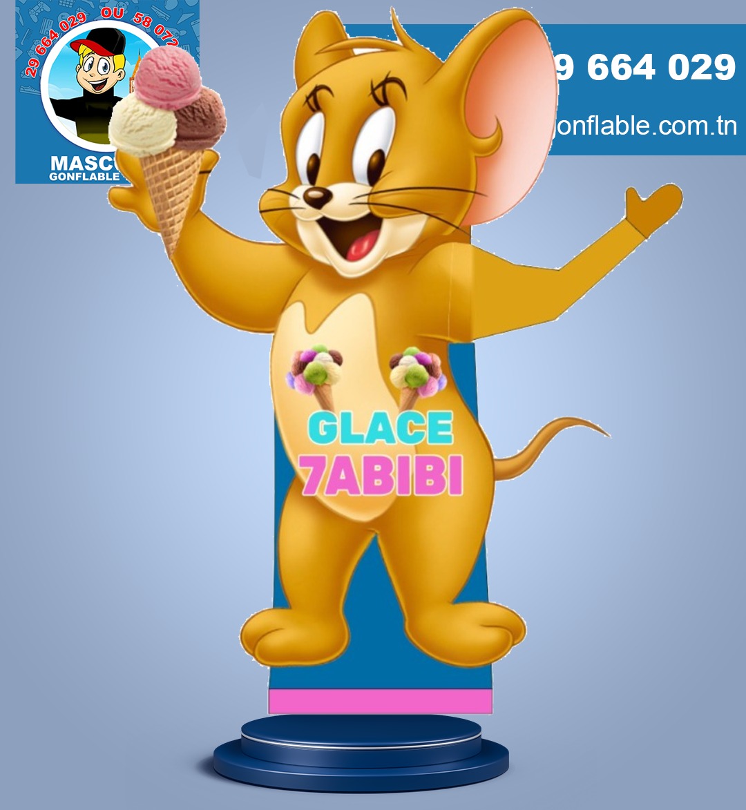 MascotteGonflable : jerry