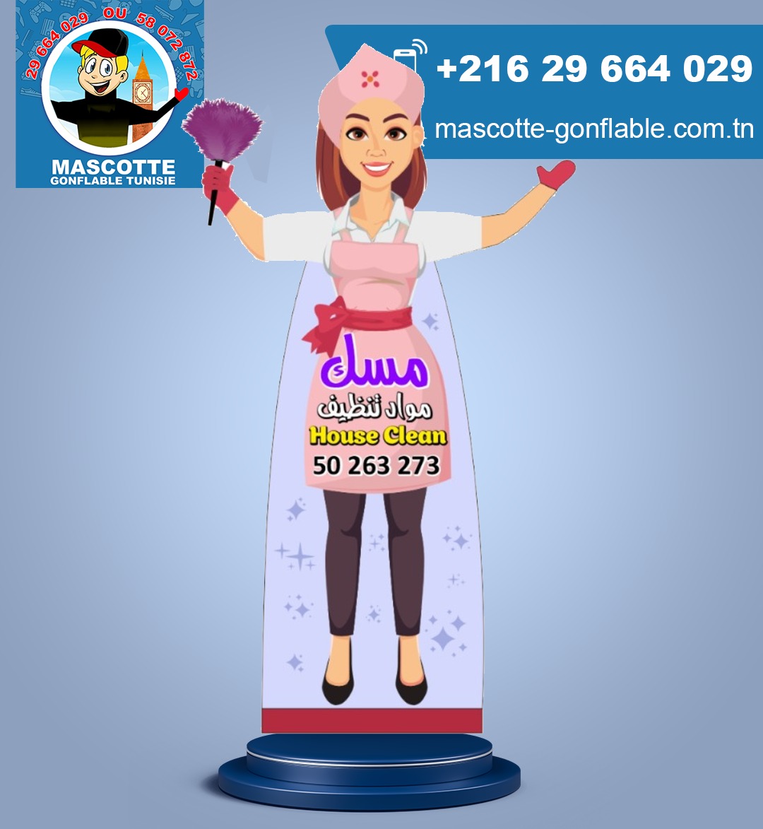 MascotteGonflable : house clean